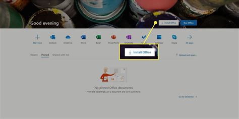 find my installed office 365.